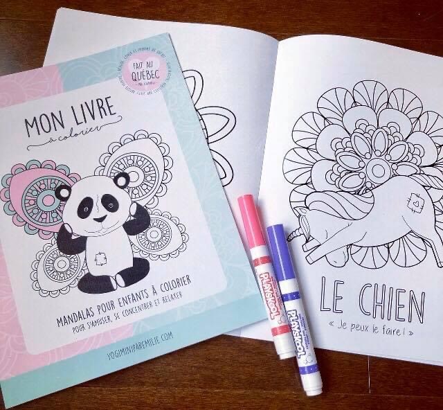 NA-035 Livre mandala pour enfants à colorier Yogimini par Emilie - Natis